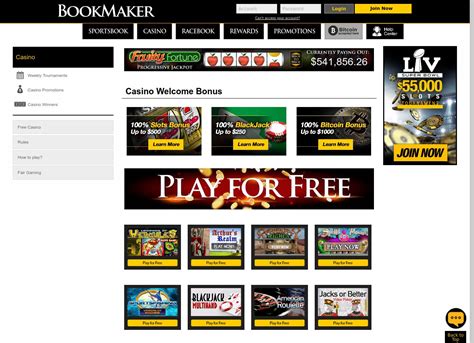 Bookmaker casino app
